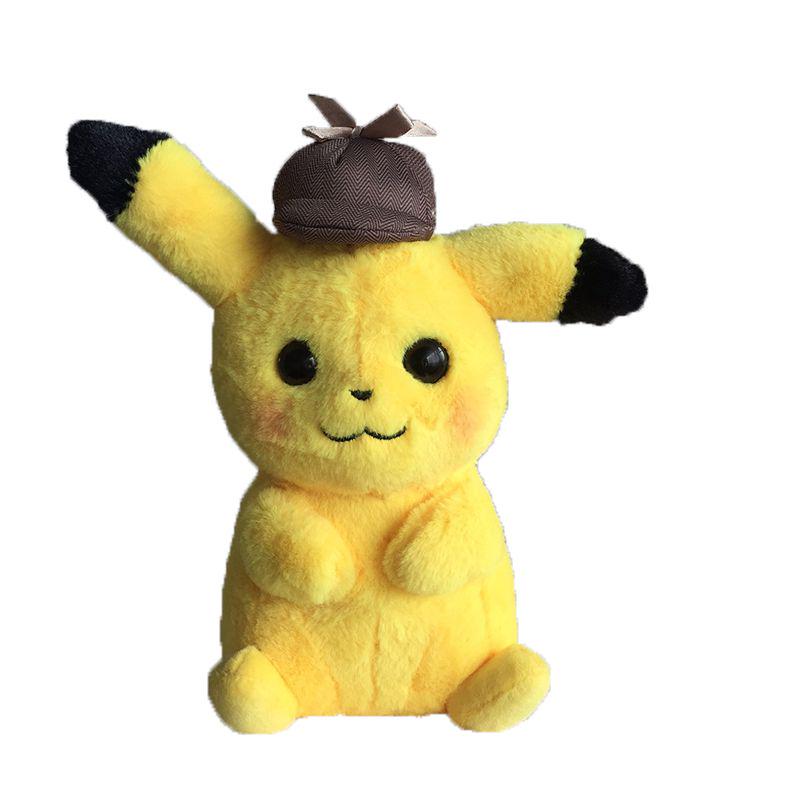 New Movie Pokemon Pikachu Detective Toy Soft Plush Figure Ideal Kids Gift