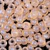 "100 Pcs Large Hole Transparent Frosted Barrel Beads - Colored Onion Powder Plastic Pony Beads for Dreadlocks and Wigs"