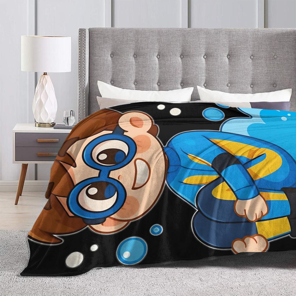 Dispatch Game Cute Water Boy Blankets Quality Warm Soft Throw Blanket Winter Kids Adult Outdoor Pattern Bedspread