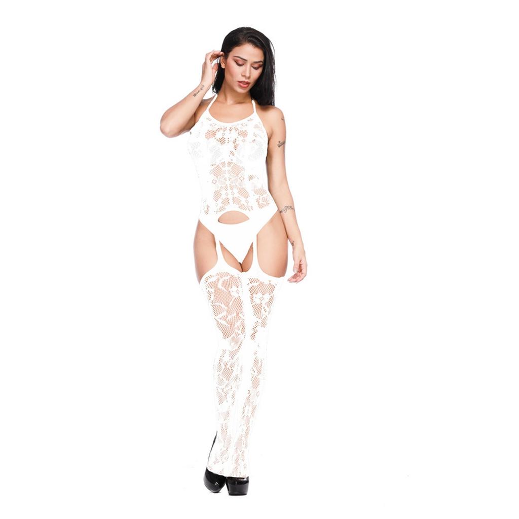 Sexy Lingerie With Suspender Patterns Mesh Clothing Hollow Women'S Suit