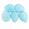 Blue Chalcedony Pear Cabochon Gemstone, Flat Back Calibrated Loose Stone for Fine Jewelry Making