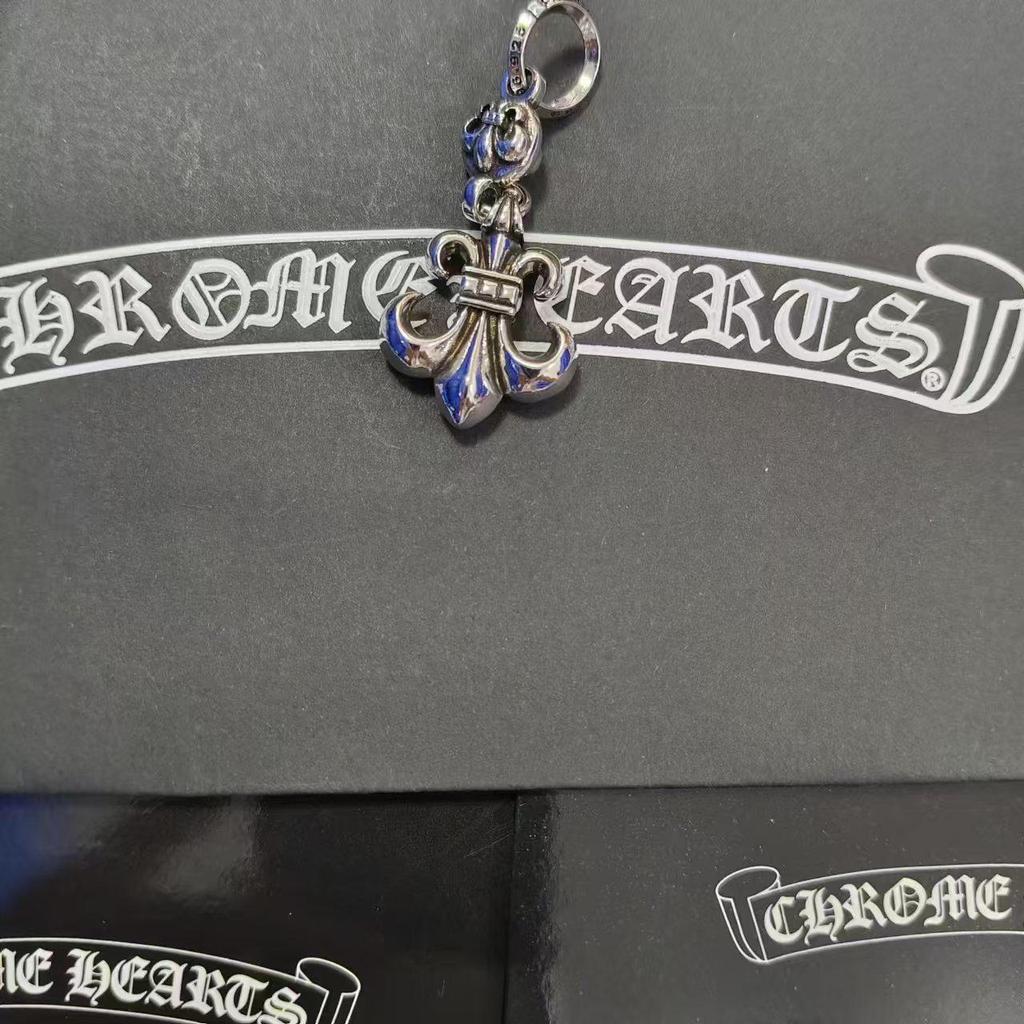 CH Kroko Pendant Collection: Trendy Thai Silver S925 Accessories for Men & Women - Retro Cross, Sword, Hexagram, Bullet Designs