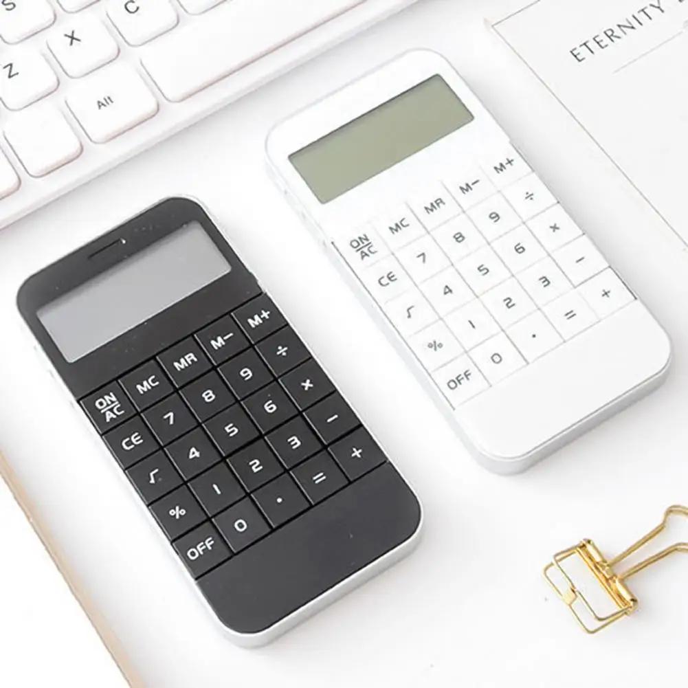Student Calculator Ultra Thin Big Button Digit Calculator Energy Saving Impact Resistant Electronic Calculator for School
