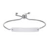 Stainless Steel Adjustable Curved Plate Bracelet for Women