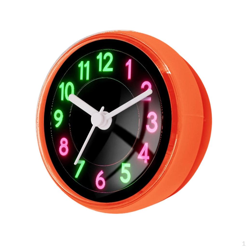 Compact And Waterproof Shower Wall Clock with Suction Cup, Easy-to-read Materials, Suitable for