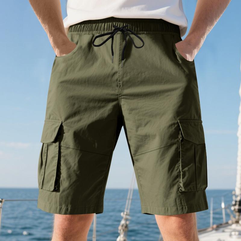 Summer Loose Multi-pocket Tooling Shorts Men's Squat Sports and Leisure Five-point Pants Men's