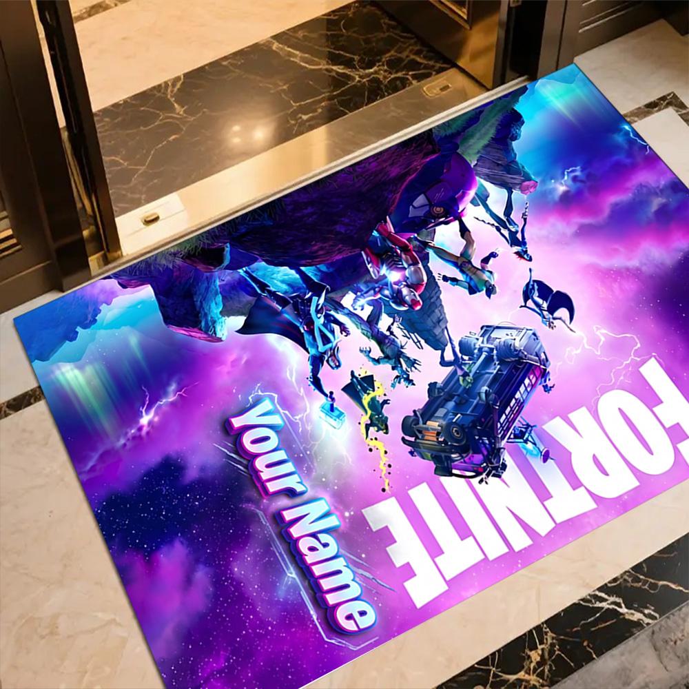 Fortnite Personalized Text Carpet Perfect for Dormitory Decorate room Study room Kitchen Antislip Carpet Decorate Offices