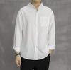 Men's Retro Chinese Style Linen Long Sleeve Shirt with Stand Collar