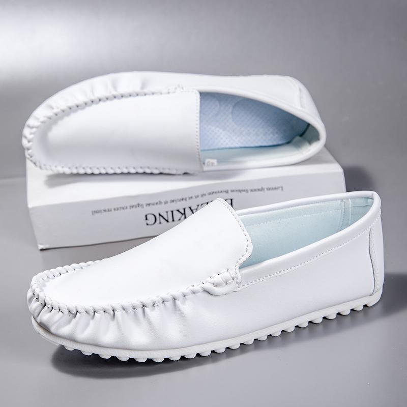 Summer Classic Loafers Men Boat Shoes Lightweight Man Moccasins Leather Slip On Flats Luxury Casual Driving Shoes