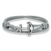 Nautical Men Anchor Bracelet Handmade Adjustable Surfering Rope Braslet Unfading 3mm Thin String Braclet Homme