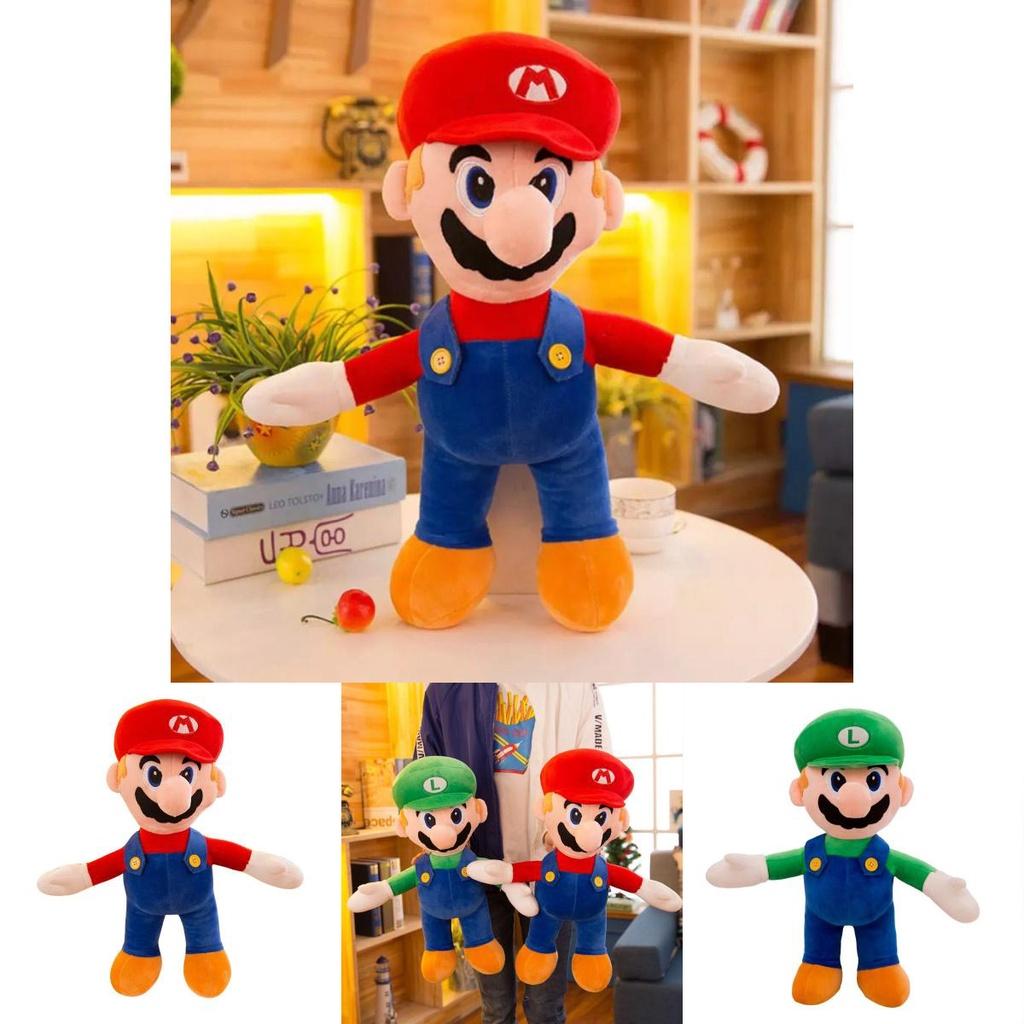 Adorable Mary Plush Toy Cartoon Mario Doll Pillow For Childrens Birthday Gift