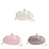 Acrylic Shell Clutch Bag With Chain Strap For Womens Daily Use