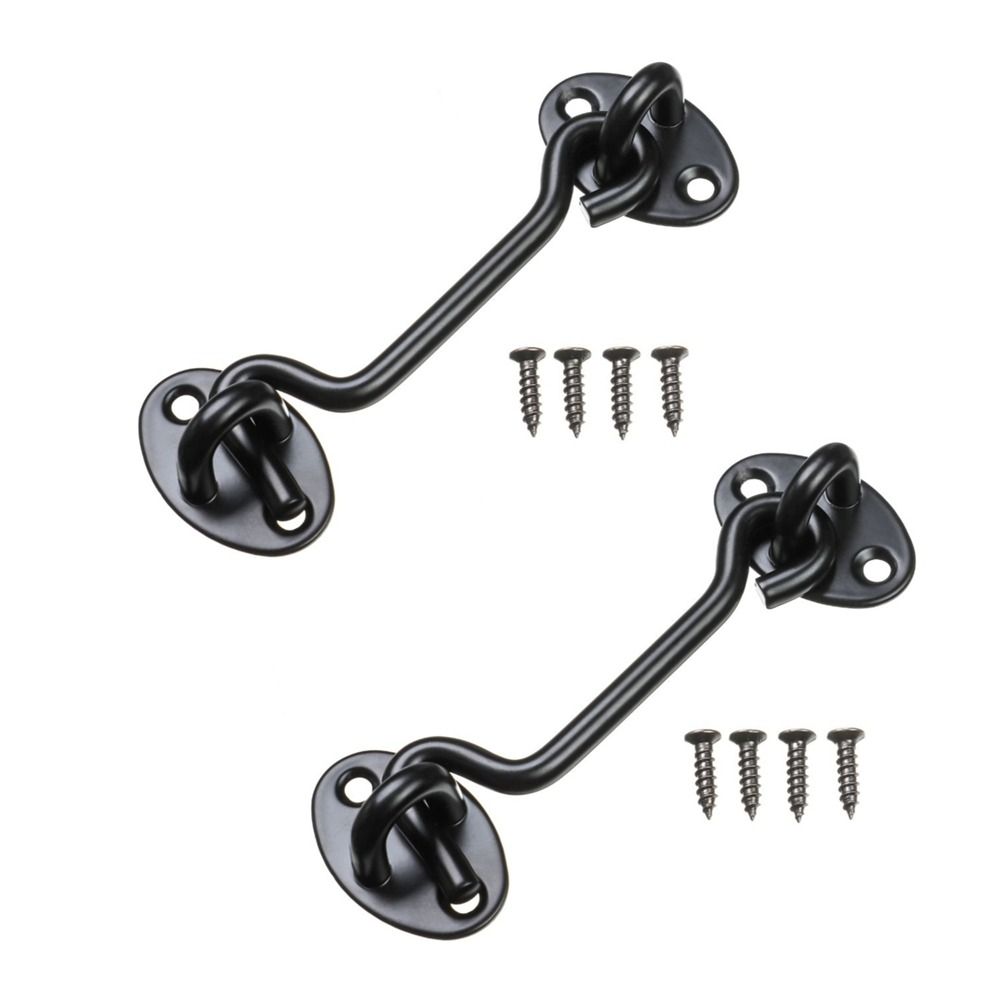 Heavy Duty Stainless Steel Gate Lock Hook and Eye Latch Screen Latches Barn Door Lock Gate Latch
