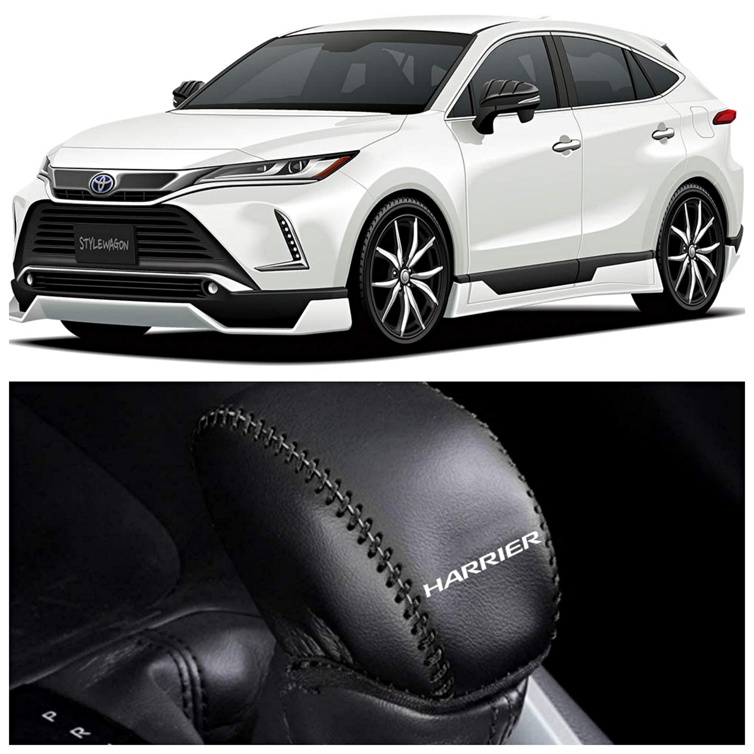 

Designed specifically for the new Harrier 80 series compatible with Toyota vehicles (June 2020~) Shift knob cover Shift grip cover Leather cover
