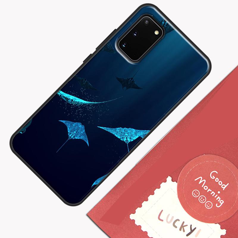 Animal Manta Ray Phone Case For Samsung Galaxy S25 S26 Ultra S20 S21 S22 S23 S24 Plus S9 S10 S25 FE Cover Shell