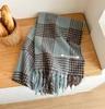 Retro plaid Japanese and Korean atmosphere plaid scarf women's plaid series contrasting color warm shawl student scarf