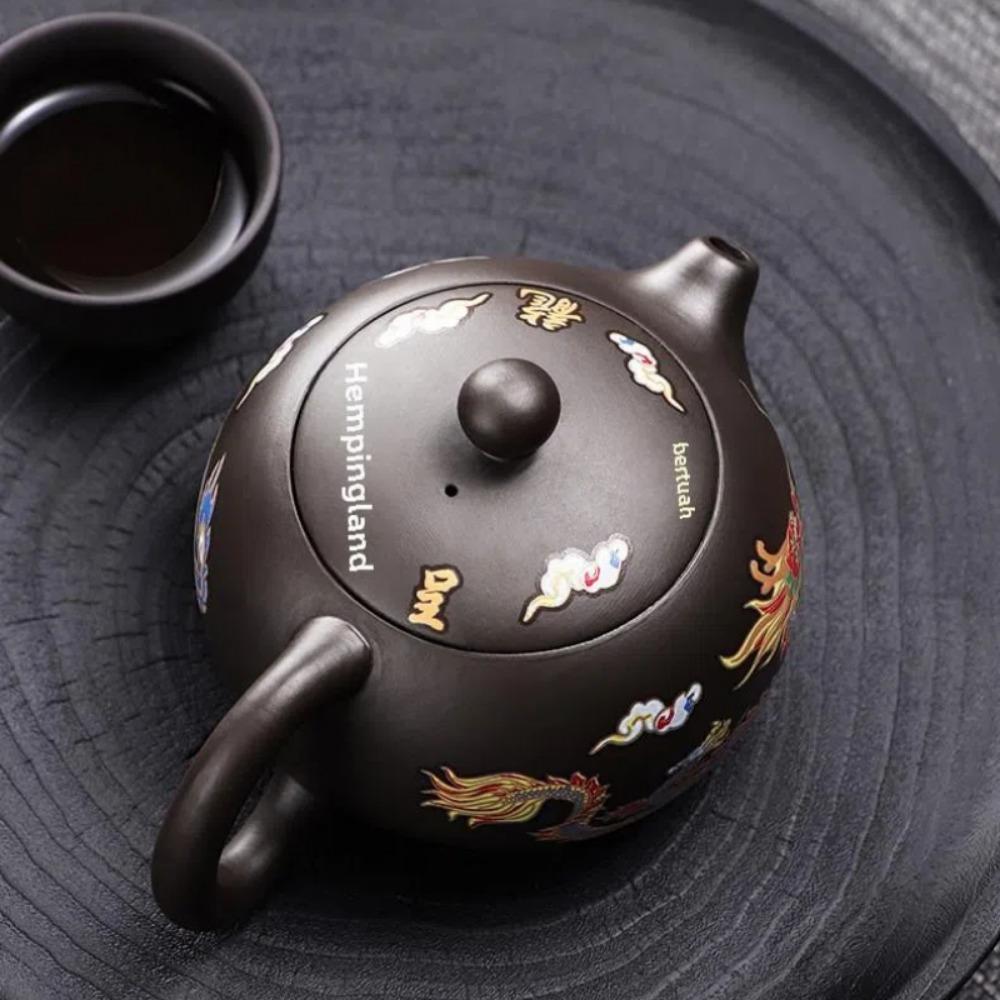 Ceramic Purple Clay Teapot Hand-made Infuser Teapot Household Teapot Tea Cup Set  Tea Maker