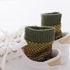 5 Pairs of Men's Autumn and Winter Rabbit Wool Socks, Mid-calf Men's Socks, Small Checkered, Retro Ethnic Style