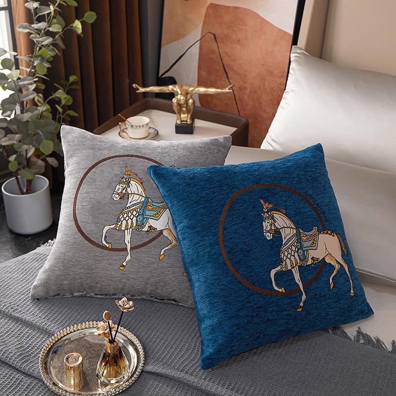 Chenille Pillow Case Square Cushion Cover Casual Sofa Throw Pillow Case Holiday Home Pillow Modern Decorative Decoration