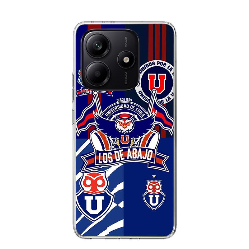 De Chile U-University Logo Phone Case For Xiaomi Redmi Note 15 14 13 12S 12 Pro Plus 11S 11E 11 11T 10S 10 Art Soft Pattern Cove