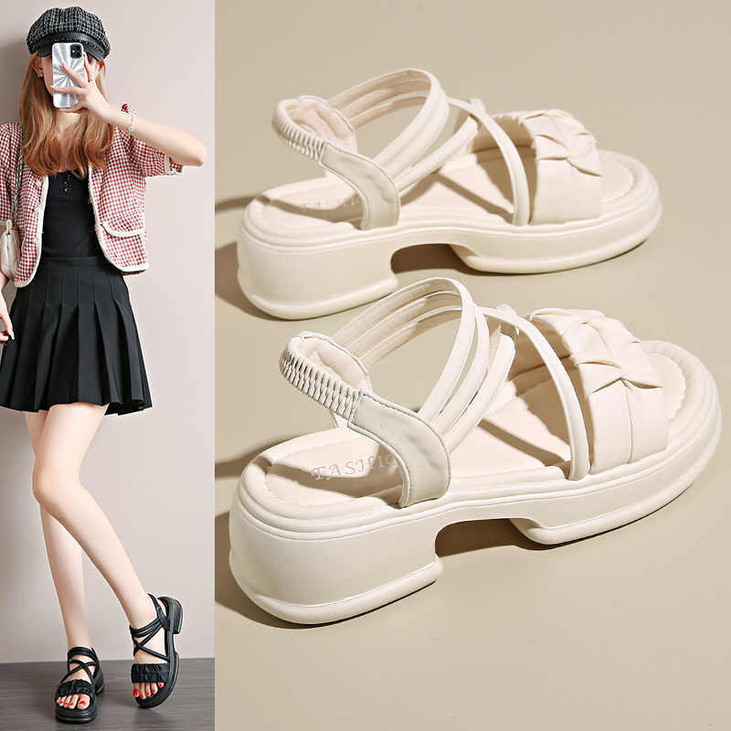 Fashion Ribbon Open From The Back Women's Shoes 43 White Slippers Gray Sandals Sneakers Sport Trending Unique Unique Order China