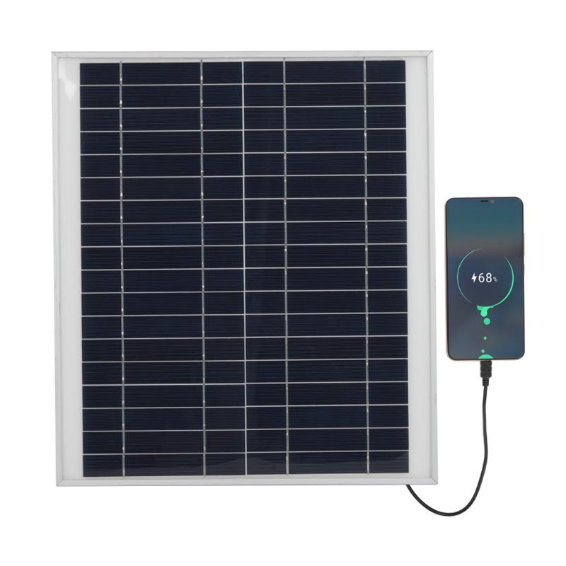 300W Solar Panel 18V Aluminum Monocrystalline Dual USB Power Portable Outdoor Solar Cell Solar Generator for Phone Laptop Camper