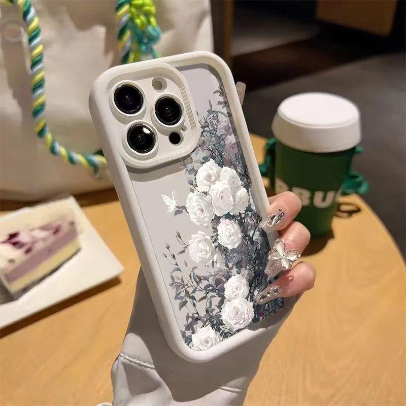 Romantic Flowers Fashion Phone Case for Apple 17/16/15/14 Pro/15 Pro Max/13/12