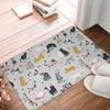 Colorful Rainbow  Welcome Mat with Perfect for Indoor/Outdoor Use in Kitchen Bathroom Non-Slip Carpet Entrance Door Rugs