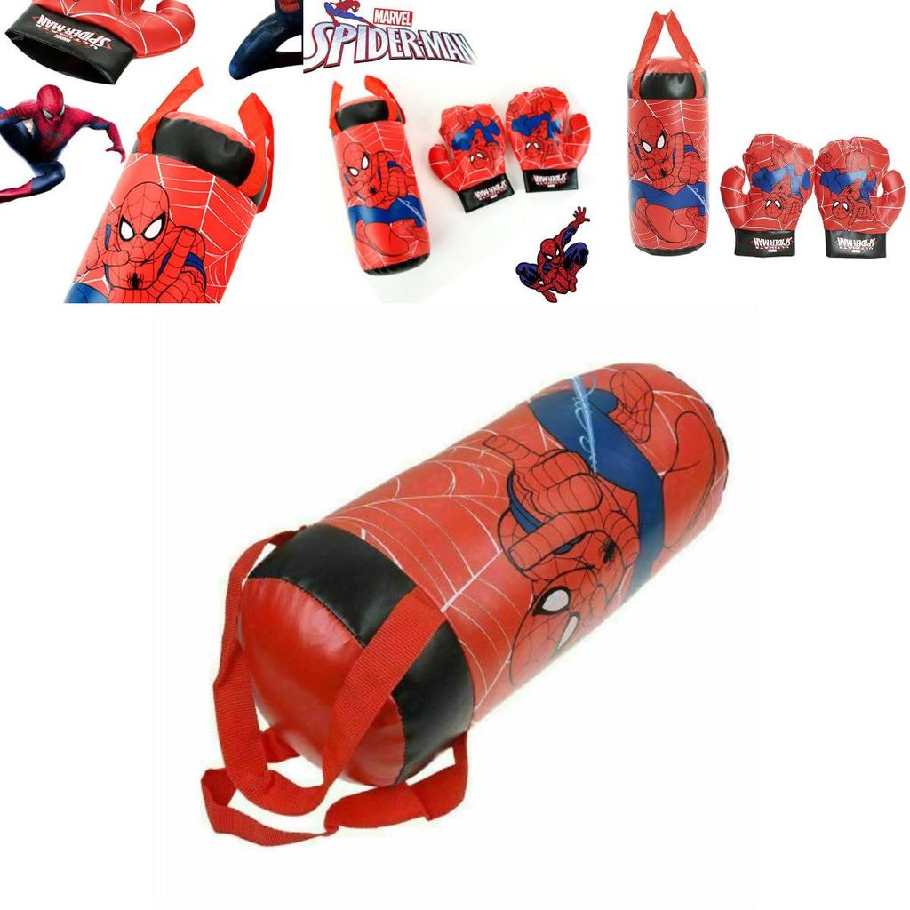 Disney Marvel Spider-man Boxing Toy Red Plastic Punching Gloves For Kids 2-5 Stress Relief