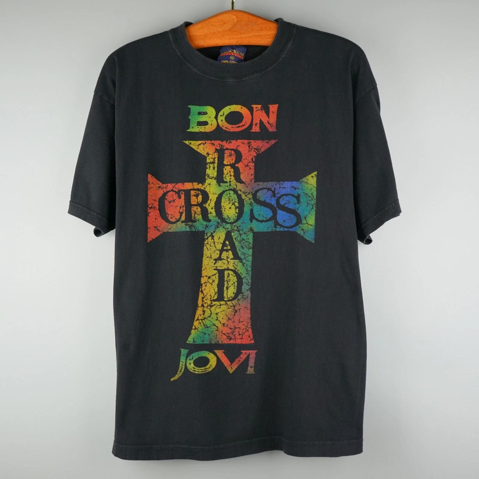 Vintage 1994 Bon Jovi T-Shirt Cross Road Tour 2XL