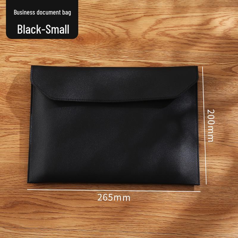Large Capacity A4 Leather File Bag - Multifunctional Business Office Folder