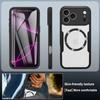 360 Full for Magsafe Clear Case for iPhone 17 16 Pro Max Air 16E 13 14 15 Plus Pro Magnetic Silicone Bumper Shockproof Cover
