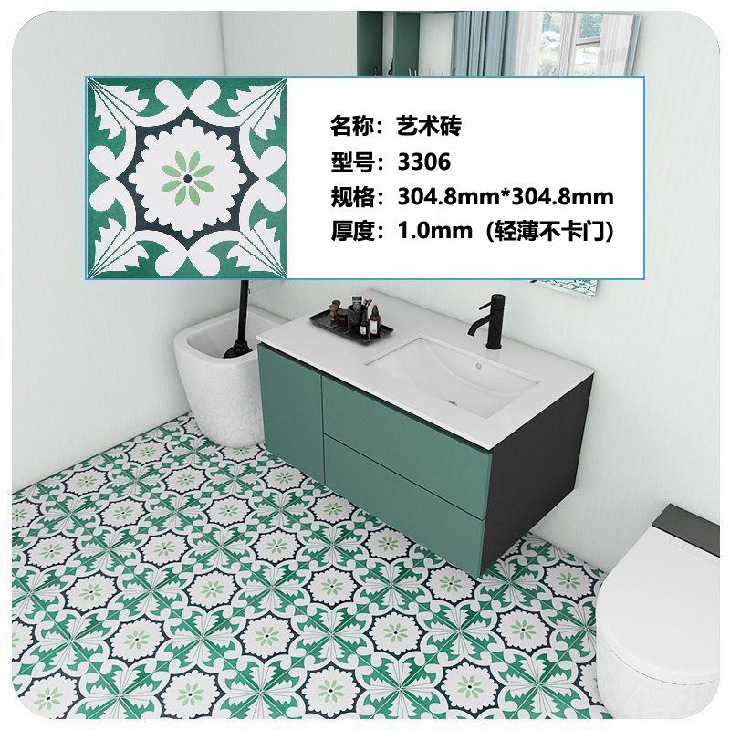 30.48x30.48cm PVC Waterproof Self-Adhesive Floor Tile, SPC Vinyl Peel and Stick for Bathroom Balcony Kitchen, Easy DIY Home