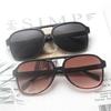 2021 Trendy Retro Double Bridge Sunglasses with Ocean Lens, Big Frame for Men & Women.