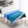 Creative Plant Love Printing Tablecloth Scenic  Camping  Antifouling Waterproof Table Home Decoration