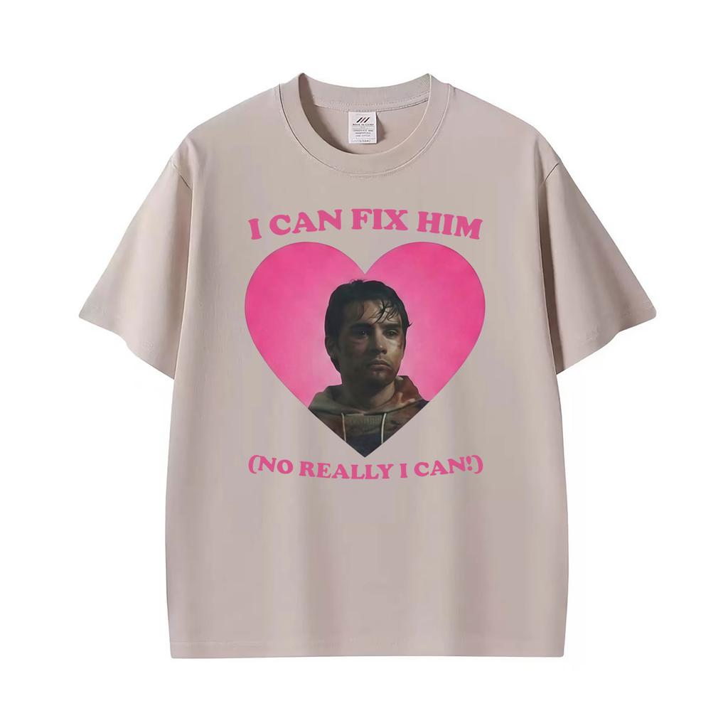 I Can Fix Him Michael Johnston Heart T Shirt One Wish Willow Obsession Movie Tshirts Unisexs Casual 100 Cotton Oversized Tshirt