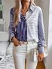Lady's Retro and Elegant Long-sleeved Blouse, Suitable for Daily Casual and Commuting Outfits