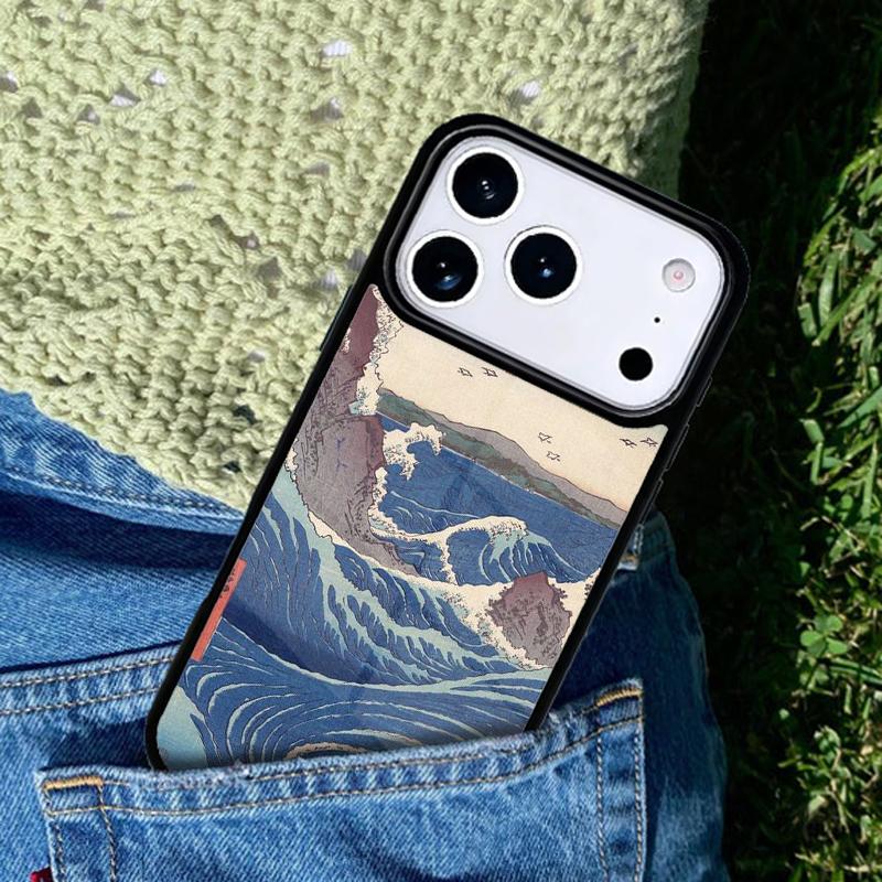 Japanese Surfers Phone Case For iPhone 17 AIR 16 Pro Max 15 14 Pro 11 12 13 Shockproof Silicone Cover