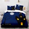 Halloween Pumpkin Horror Festival Bat Bedding Set Boys Girls Twin Queen Size Duvet Cover Pillowcase Bed Kids Adult