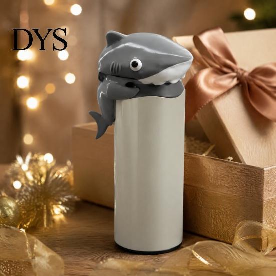 Soda Can Cover Portable Lid Cover, Shark/Dinosaur/Frog/Hippo/Elephant Shape, Durable Party Beverage Accessory Plastic Dustproof Protector for