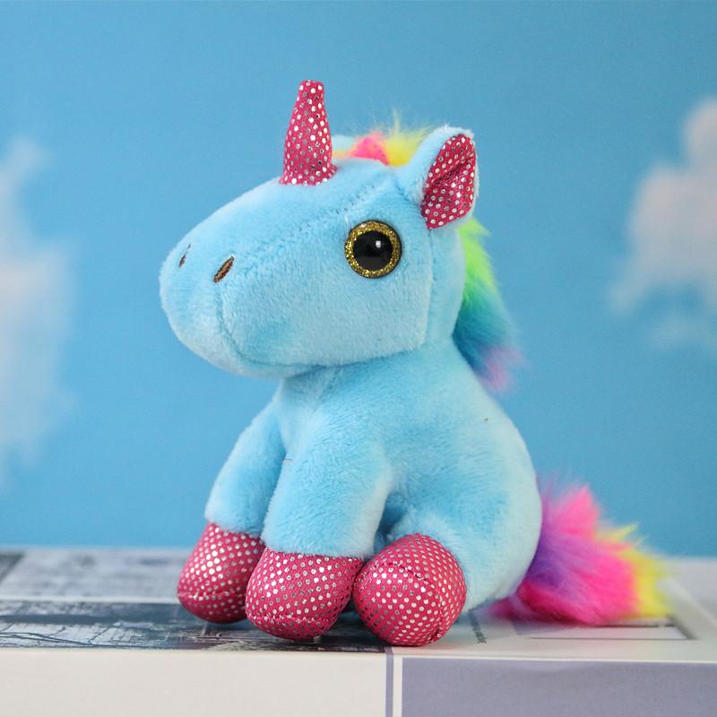 High-Quality 12Cm High-Quality Candy High-Quality Colour High-Quality Unicorn High-Quality Plush High-Quality Pendant High-Quality Girls синий