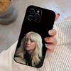 B-Billie Eilish Singer Phone Case For iPhone 17,16,15,14,13,12,11 Plus,Pro Max,XS,Soft Silicone Black Cover