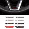 Car Nameplate RS Sport Metal Badge Interior Steering Wheel Sticker Emblem For Twingo Captur Kadjar Megane Koleos Clio Sandero