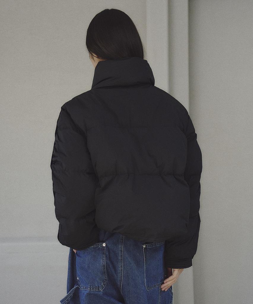 The Green Lab Down Jumper With Sleeve Snaps [Black]