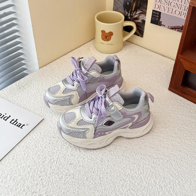 

Girls sneakers Children s breathable dad shoes 2025 autumn new popular Korean version running shoes Boys shoes Size 26-31 FCL shot 48 pairs