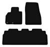 BASIC schwarze Velours-Fußmatten für: Renault Espace Initiale (2015-)