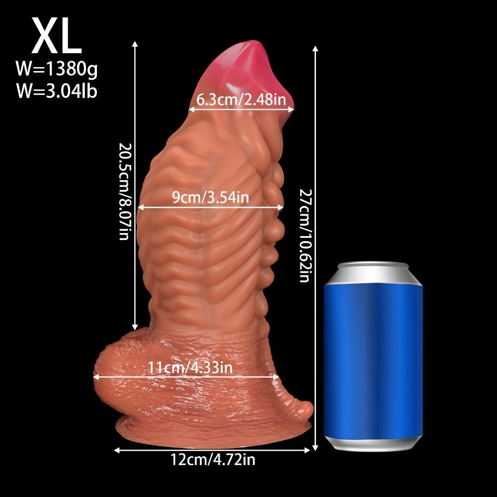 Riesiger Muskel-Dildo für Frauen Realistisches Silikon Erwachsenen-Sexspielzeug BDSM Masturbation