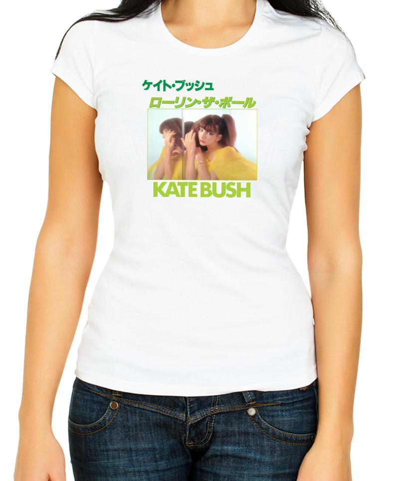 

Kate Bush Japan Drama White/Black Women s 3/4 Short Sleeve T-Shirt K582 4XL