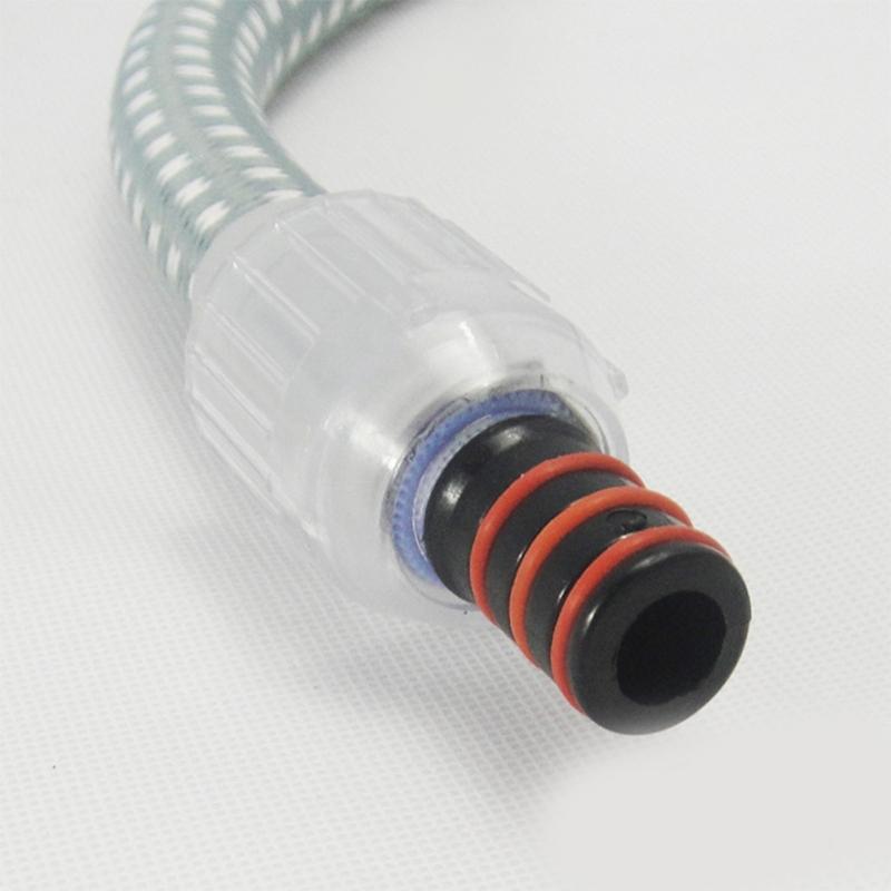 Guía de Piezas para Vaporizador de Ropa Manguera Juego de Tubo de Vapor Apto para Vaporizador de Ropa Universal (Manguera+Cepillo Rociador) 1,6 m/62,99 pulgadas