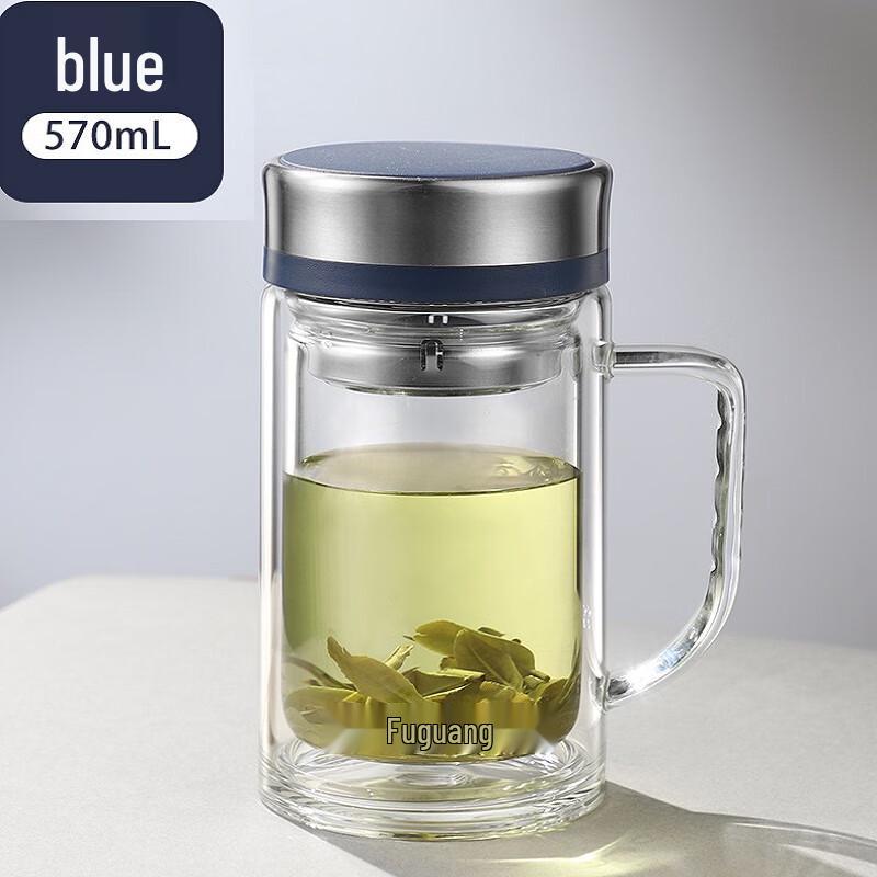 Fuguang Double-Layer Glass Tea Infuser Bottle